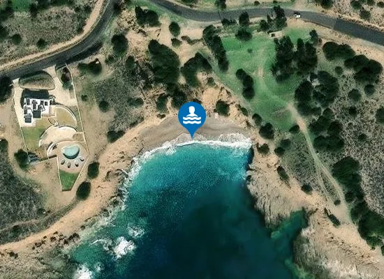 Satellite image of Kalami beach
