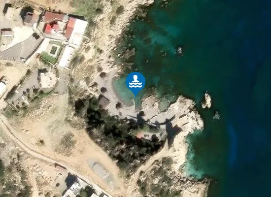 Satellite image of Grande Blue Beach