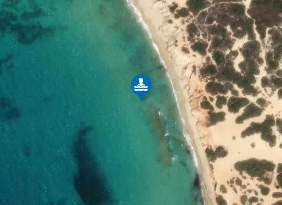 Satellite image of Hawaii Beach