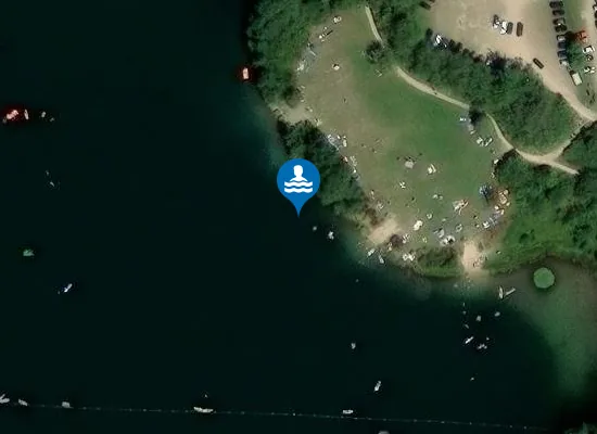 Satellite image of FREILINGER SEE BADESTRAND