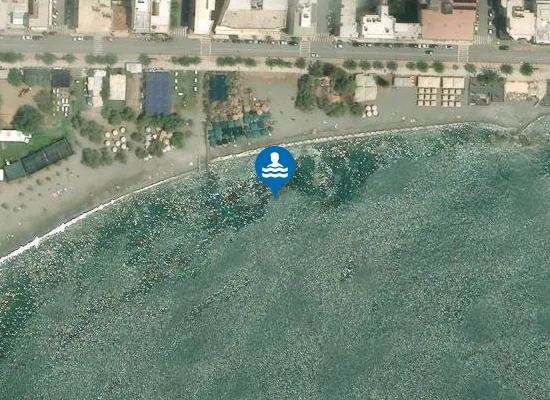 Satellite image of Kalamata Beach