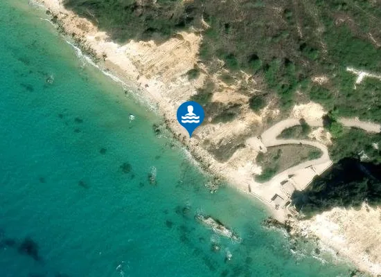 Satellite image of Paliolinos beach