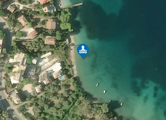 Satellite image of Lydia's Hotel beach