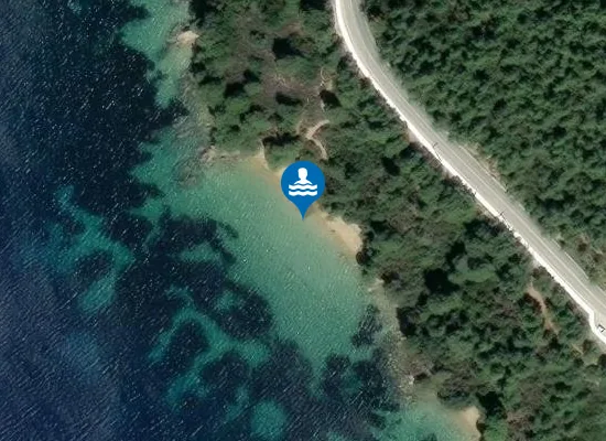 Satellite image of Katharina Beach