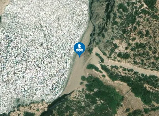 Satellite image of Hilia Beach