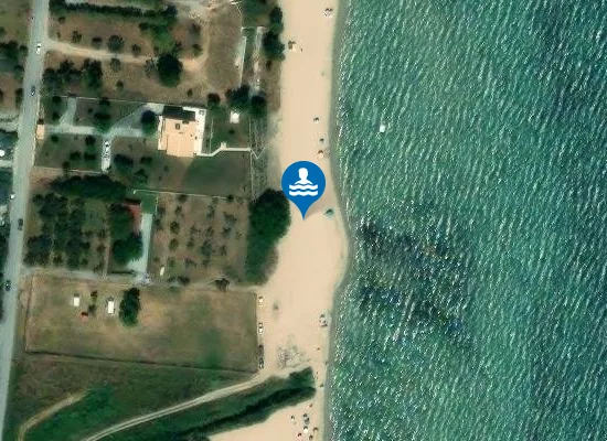Satellite image of Pydna