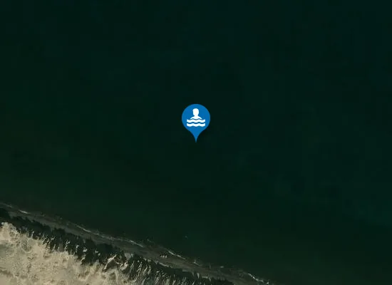 Satellite image of Baxedes Beach