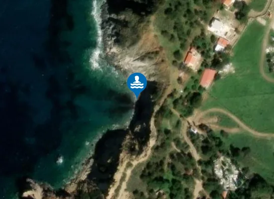 Satellite image of Papa Beach
