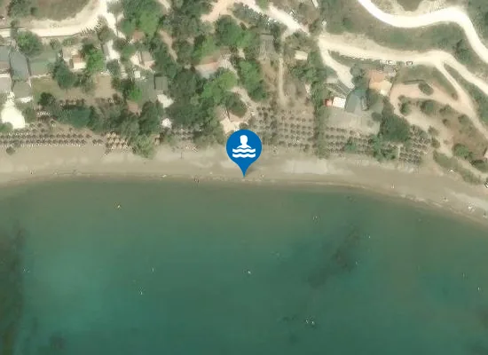 Satellite image of Dafni Beach