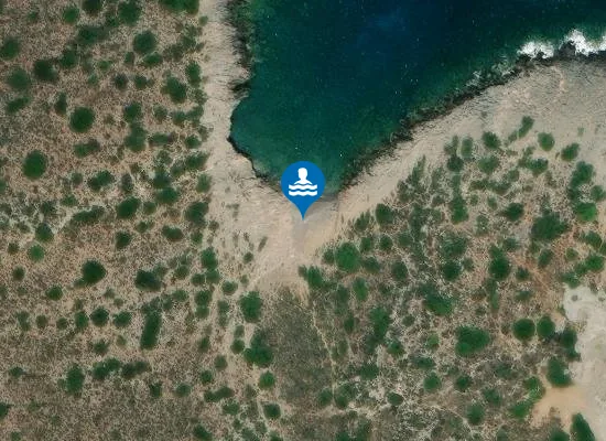 Satellite image of Legamenis Beach