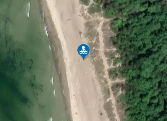 Satellite image of Girulių nudistų paplūdimys