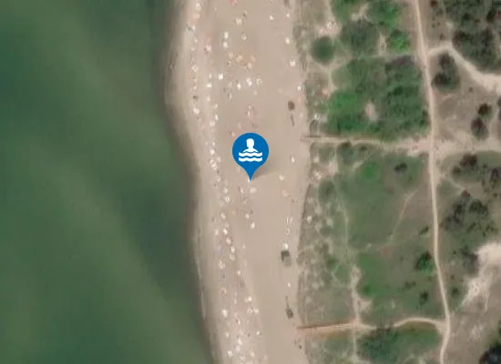 Satellite image of Moterų paplūdimys