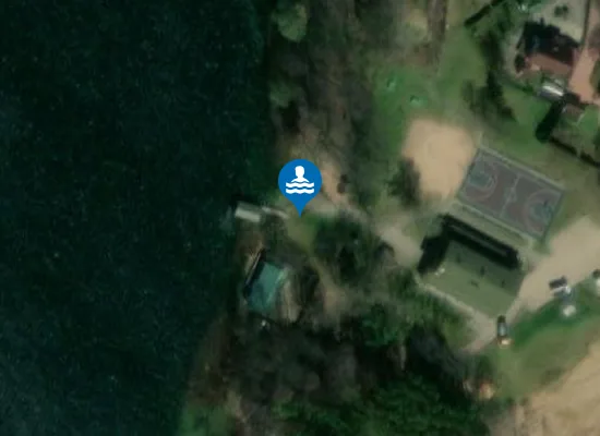 Satellite image of Daugų irklavimo bazės paplūdimys
