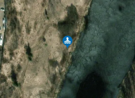 Satellite image of Panevėžio nudistų paplūdimys