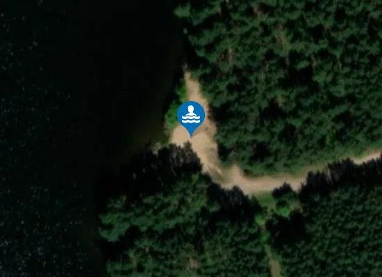 Satellite image of Kūlių tvenkinio paplūdimys