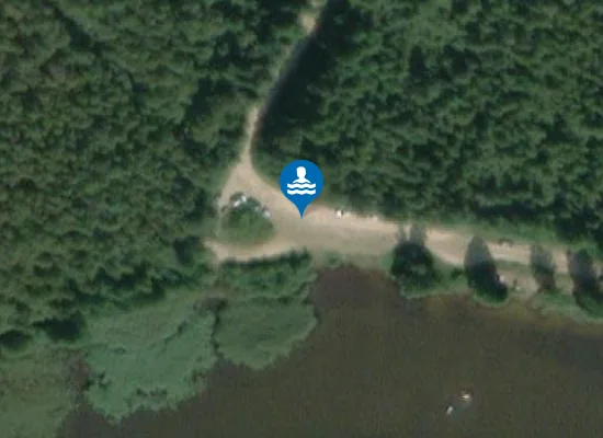 Satellite image of Pabalių paplūdimys