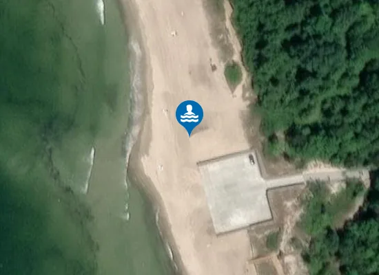 Satellite image of Girulių nudistų paplūdimys