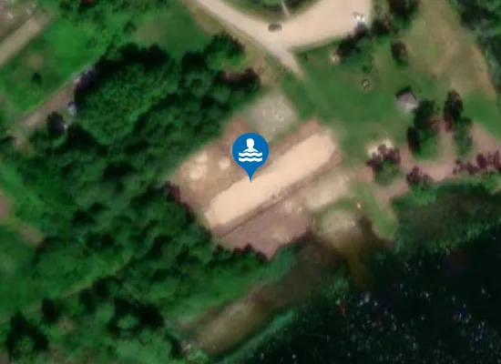 Satellite image of Dagdas pilsētas pludmale