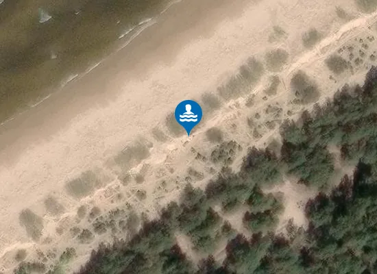Satellite image of Vecāķu nūdistu pludmale