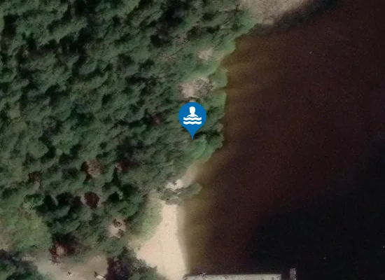 Satellite image of Mežaparka pludmale