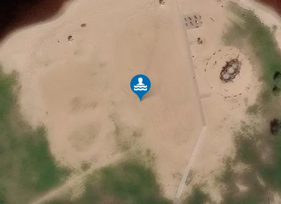 Satellite image of Ķīpsalas pludmale
