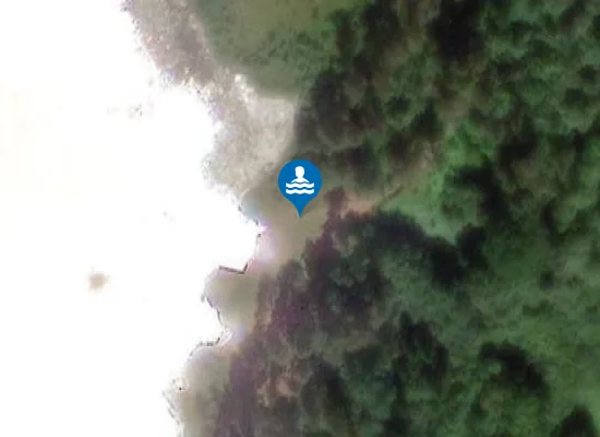 Satellite image of Jumpravas ezera peldvieta