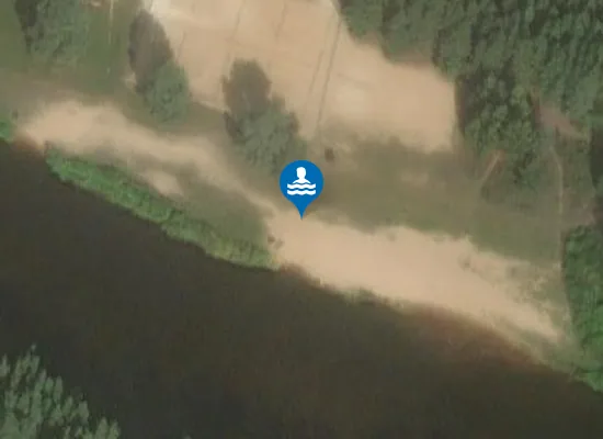 Satellite image of Daliņu Pludmale