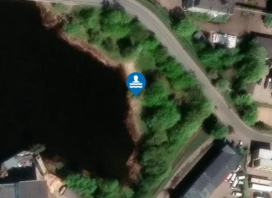 Satellite image of Sarkandaugavas pludmale