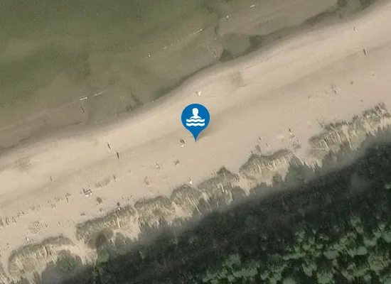 Satellite image of Lielupes pludmale