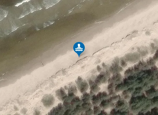Satellite image of Nūdistu pludmale