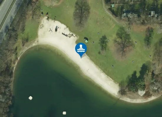 Satellite image of VINGSTER BAGGERSEE BEGRENZUNGSPFOSTEN