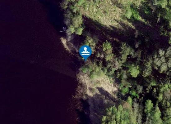 Satellite image of Kahrila-Mustahamba supelrand