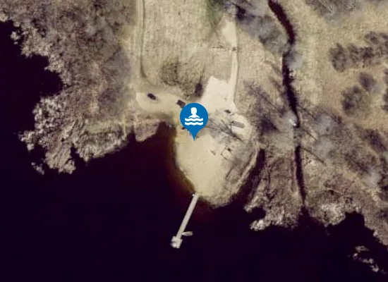 Satellite image of Pikkjärve supelrand