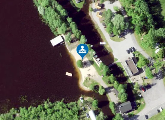 Satellite image of Ermistu puhkeküla supelrand