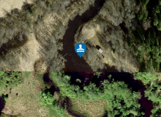 Satellite image of Metsanurme-Üksnurme matkaraja ujumiskoht