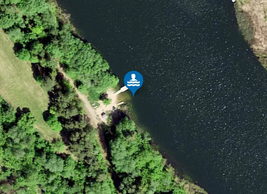 Satellite image of Sinialliku järv ujumiskoht