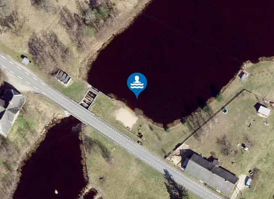 Satellite image of Koogi ujumiskoht