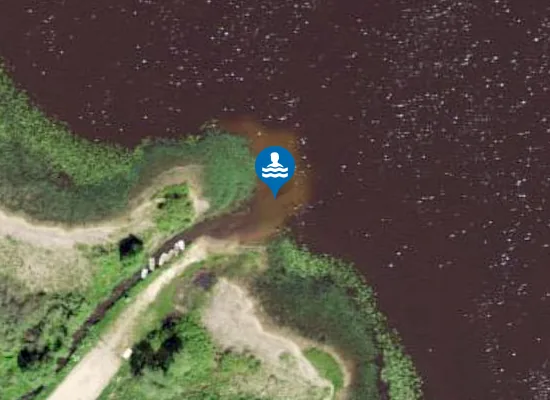Satellite image of Õisu järve ujumiskoht
