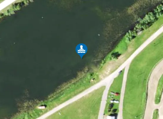 Satellite image of Kihli karjääri järve ujumiskoht