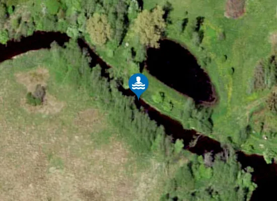 Satellite image of Kiisa Laulu tänava ujumiskoht