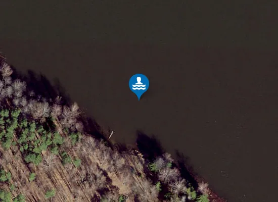 Satellite image of Pangodi Palumäe ujumiskoht