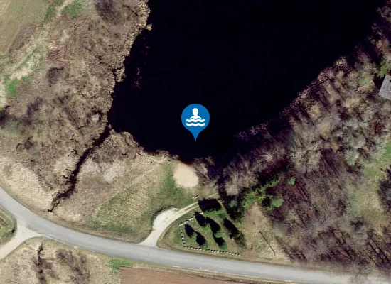 Satellite image of Küti järve ujumiskoht