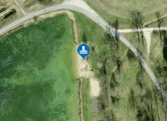 Satellite image of Liivoja järve supelrand