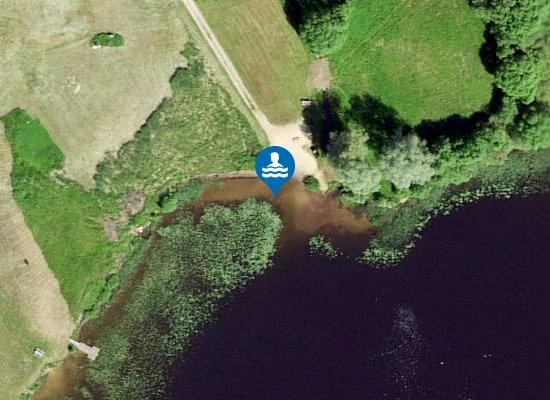 Satellite image of Viljandi järve Huntaugu ujumiskoht
