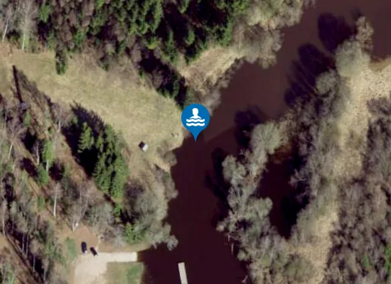 Satellite image of Väikese Emajõe puhkeala ujumiskoht