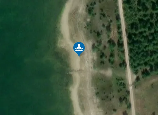 Satellite image of Kräti supelrand