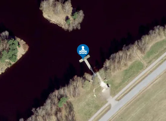 Satellite image of Leevijõe Veskijärve ujumiskoht