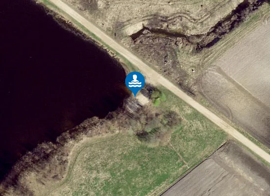 Satellite image of Vorstioru järve supelrand