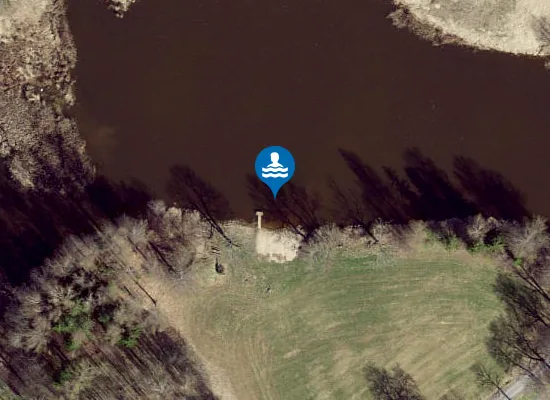Satellite image of Issaku järve ujumiskoht