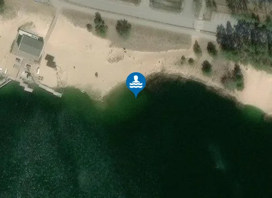 Satellite image of Valdeku järve ujumiskoht